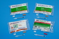 Шприц 1мл инсулиновый U-40 с инт.иглой 30G (0,30 х 8 мм), BD Micro-Fine Plus 